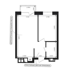 Квартира 38,8 м², 1-комнатная - изображение 2