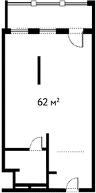 Квартира 62 м², 2-комнатные - изображение 1