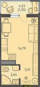 Квартира 20 м², студия - изображение 1