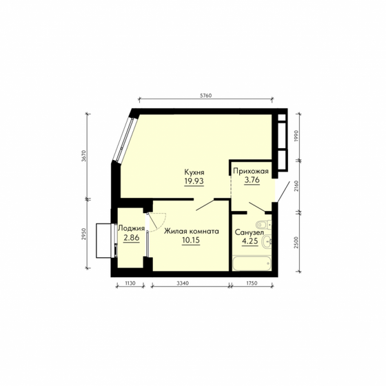 46,5 м², 1-комнатная квартира 8 960 000 ₽ - изображение 32