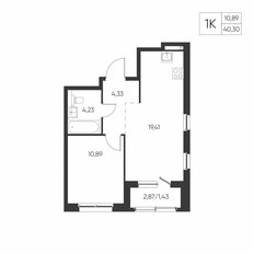 Квартира 40,3 м², 1-комнатная - изображение 2