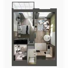 Квартира 38 м², 1-комнатная - изображение 2