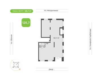 125,7 м², офис - изображение 2