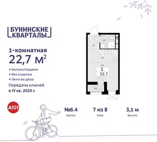 22,8 м², квартира-студия 7 600 000 ₽ - изображение 48