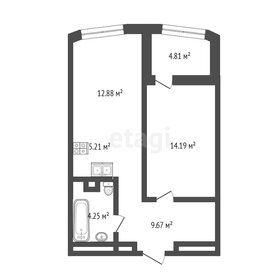 Квартира 48 м², 1-комнатная - изображение 1