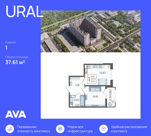 45,5 м², 1-комнатная квартира 6 200 000 ₽ - изображение 76