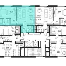 Квартира 82,9 м², 1-комнатные - изображение 2