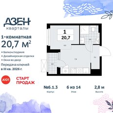 Квартира 20,7 м², студия - изображение 3