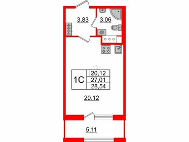 37,7 м², 1-комнатная квартира 13 500 000 ₽ - изображение 98