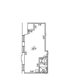 Квартира 27 м², студия - изображение 2