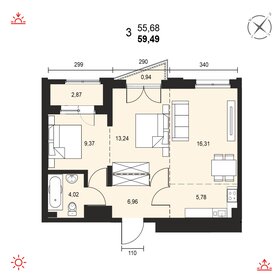 58,6 м², 3-комнатная квартира 7 470 000 ₽ - изображение 16
