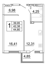 24,2 м², 1-комнатная квартира 2 950 000 ₽ - изображение 70