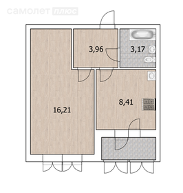 33,3 м², 1-комнатная квартира 3 250 000 ₽ - изображение 13