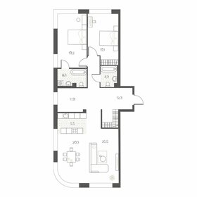 Квартира 130,4 м², 3-комнатная - изображение 1