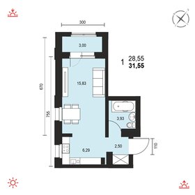 30 м², 2-комнатная квартира 4 900 000 ₽ - изображение 34