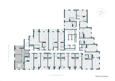 59,5 м², 2-комнатная квартира 10 200 000 ₽ - изображение 63