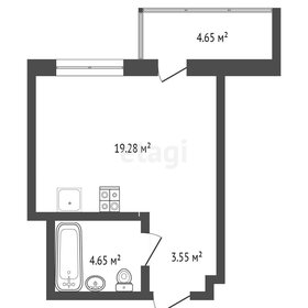 Квартира 27,5 м², студия - изображение 3