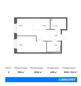 50,7 м², 1-комнатная квартира 7 600 000 ₽ - изображение 67