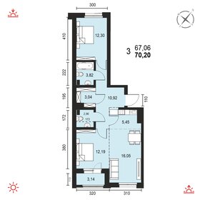 68,8 м², 3-комнатная квартира 6 300 000 ₽ - изображение 68