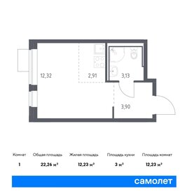 22,3 м², квартира-студия 7 864 785 ₽ - изображение 12