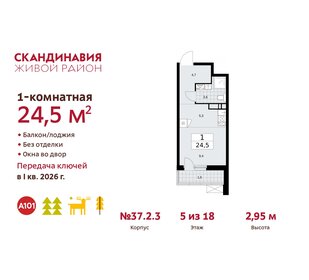 24,3 м², квартира-студия 7 995 470 ₽ - изображение 25
