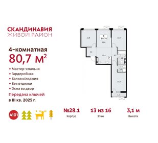 80,9 м², 4-комнатная квартира 19 218 560 ₽ - изображение 10