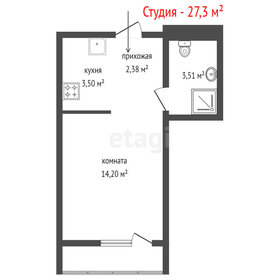 Квартира 27,3 м², студия - изображение 2