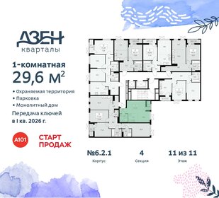 Квартира 29,6 м², студия - изображение 2