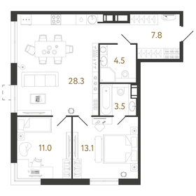 68,2 м², 2-комнатная квартира 17 235 750 ₽ - изображение 69