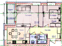 Квартира 48 м², 2-комнатная - изображение 4