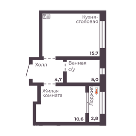 36,6 м², 1-комнатная квартира 5 300 000 ₽ - изображение 41