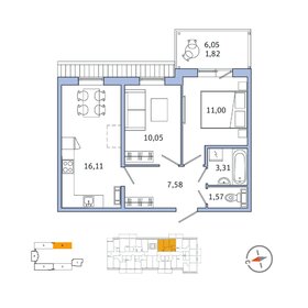 85 м², 3-комнатная квартира 15 500 000 ₽ - изображение 6