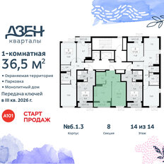 Квартира 36,5 м², 1-комнатная - изображение 4