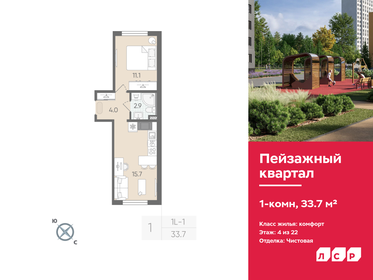 34 м², 1-комнатная квартира 6 351 200 ₽ - изображение 28