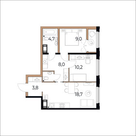59,5 м², 2-комнатная квартира 5 450 000 ₽ - изображение 71
