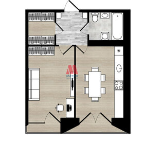 44,2 м², 1-комнатная квартира 6 497 400 ₽ - изображение 70