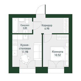 35 м², 1-комнатная квартира 6 000 000 ₽ - изображение 34