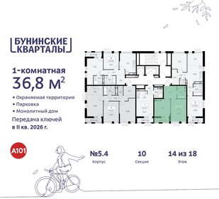 Квартира 36,8 м², 1-комнатная - изображение 2