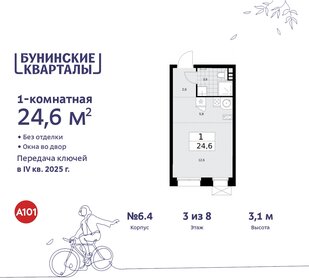 22,8 м², квартира-студия 7 600 000 ₽ - изображение 112