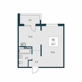40,7 м², 1-комнатная квартира 4 500 000 ₽ - изображение 66