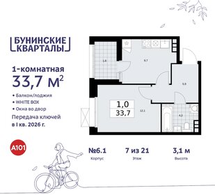 34 м², 1-комнатная квартира 10 656 875 ₽ - изображение 29