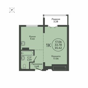 30 м², 1-комнатная квартира 2 200 000 ₽ - изображение 35