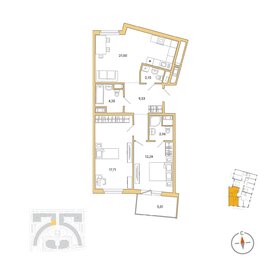 76,9 м², 2-комнатная квартира 18 700 000 ₽ - изображение 10