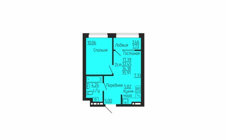 42 м², 1-комнатная квартира 5 670 000 ₽ - изображение 29