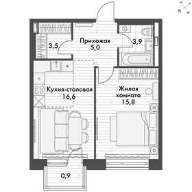 45,7 м², 2-комнатная квартира 13 987 582 ₽ - изображение 9