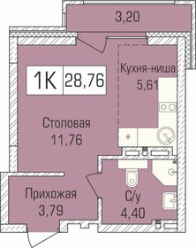 29 м², 1-комнатная квартира 4 078 880 ₽ - изображение 23