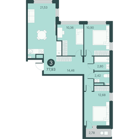 78,9 м², 3-комнатная квартира 10 930 000 ₽ - изображение 15