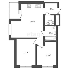 Квартира 61 м², 2-комнатная - изображение 3