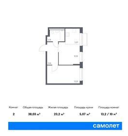 31,3 м², 1-комнатная квартира 6 200 000 ₽ - изображение 71