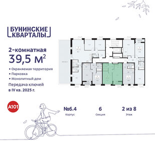 38,9 м², 2-комнатная квартира 10 037 795 ₽ - изображение 32